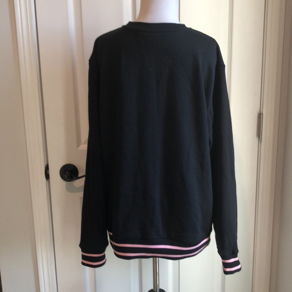 Fila Black Pastel Logo Crewneck Sweatshirt size XL - Picture 5 of 12